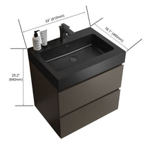 Load image into Gallery viewer, Alice - Bathroom Vanity With Sink, Large Storage Wall Mounted Floating Bathroom Vanity For Modern Bathroom, One-Piece Sink Basin Without Drain And Faucet