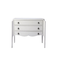 Load image into Gallery viewer, Solid And Manufactured Wood Three Drawer Dresser - White