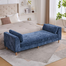 Load image into Gallery viewer, Modern Upholstered End Of Bed Bench With Armrests