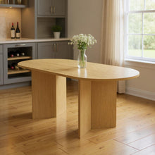 Load image into Gallery viewer, Unfinished Wood Oval Bar Table (712268) - Light Brown