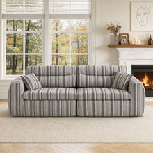 Load image into Gallery viewer, 3 Seater, Couch With Throw Pillows For Living Room