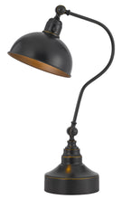 Load image into Gallery viewer, Metal Lantern Desk Table Lamp With Gray Dome Shade - Gray