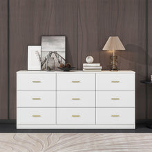 Load image into Gallery viewer, 9 Drawer Dresser, Ample Storage For Bedroom