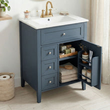 Load image into Gallery viewer, Bathroom Vanity With Sink, Soft Closing Cabinet