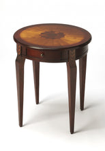 Load image into Gallery viewer, With Maple Inlay Round Accent Table - Cherry