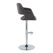 Load image into Gallery viewer, Vintage Flair - Mid Century Modern Adjustable Barstool With Swivel With Rounded T Footrest (Set of 2)