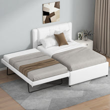 Load image into Gallery viewer, Upholstered Platform Bed With Multifunctional Trundle