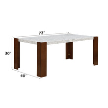 Load image into Gallery viewer, Hettie - Dining Table With Engineered Stone Top - Brown