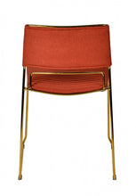 Load image into Gallery viewer, Upholstered Fabric Dining Chairs (Set of 2) - Salmon