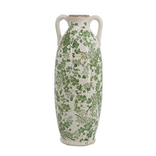 Load image into Gallery viewer, Leaf Amphora Table Vase (576732) - Green / White