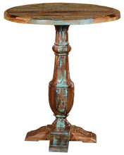 Load image into Gallery viewer, 36" Rounded Solid Wood Pedestal Base Dining Table - Brown