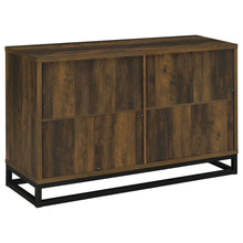 Load image into Gallery viewer, Thurston - 4 Door Accent Cabinet Carved Doors - Dark Brown