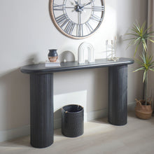 Load image into Gallery viewer, Fluted Cylinder Console Table - Black