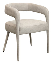 Load image into Gallery viewer, Upholstered Linen Open Back Dining Side Chairs (Set of 2) - Ivory