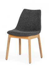 Load image into Gallery viewer, Fabric Dining Chairs (Set of 2) - Dark Gray