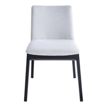 Load image into Gallery viewer, Upholstery Solid Wood Dining Room Side Chairs (Set of 2) - Light Gray / Black