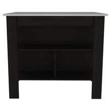 Load image into Gallery viewer, 41" Kitchen Island With Storage - Ivory / Black