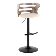 Load image into Gallery viewer, Cosi - Mid Century Modern Adjustable Barstool, Swivel With Rounded T Footrest (Set of 2)