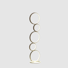 Load image into Gallery viewer, Metal Five Circle Geometric Sculpture LED Table Lamp - White