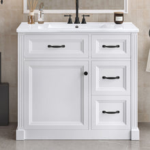 Load image into Gallery viewer, Modern Bathroom Vanity With Sink, 4 Drawers, Soft-Close Door, Adjustable Shelf