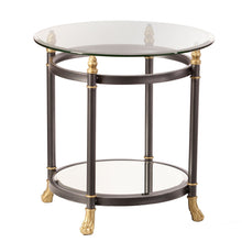 Load image into Gallery viewer, Glass Round End Table - Gray