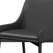 Load image into Gallery viewer, Upholstered Dining Side Chairs Metal (Set of 2) - Black