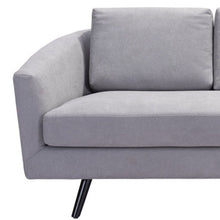 Load image into Gallery viewer, Polyester Sofa With Black Legs - Gray