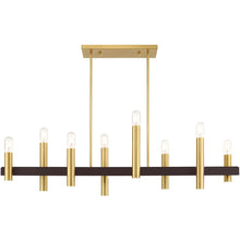 Load image into Gallery viewer, Eight Light Dimmable Chandelier With Shades - Bronze