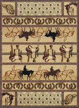 Load image into Gallery viewer, Tribes - 5'3" X 7'3" Southwest Area Rug - Beige - Polypropylene