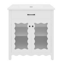 Load image into Gallery viewer, Modern Bathroom Vanity With Tempered Glass Doors