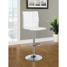 Load image into Gallery viewer, Ashbury - Upholstered Adjustable Bar Stool (Set of 2) - White