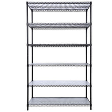 Load image into Gallery viewer, 6 Tier 6000Lbs Capacity Nsf Metal Shelf Wire Shelving Unit, Heavy Duty Adjustable Storage Rack With Wheels & Shelf Liners For Commercial Grade Utility Steel Storage Rack