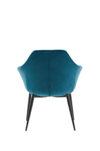 Load image into Gallery viewer, Upholstered Fabric Dining Arm Chair - Teal Blue