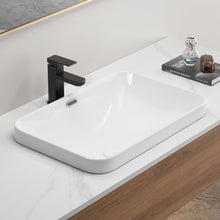 Load image into Gallery viewer, Undermount Bathroom Sink, Vessel Basin For Vanity Countertop - Milk White