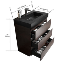 Load image into Gallery viewer, Alice - Bathroom Vanity With Large Storage Freestanding Bathroom Vanity, Sink For Modern Bathroom, One-Piece Sink Basin Without Drain And Faucet