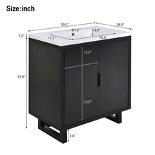 Load image into Gallery viewer, Bathroom Vanity Set With Sink, Combo Cabinet, Bathroom Storage Cabinet, Solid Wood Frame