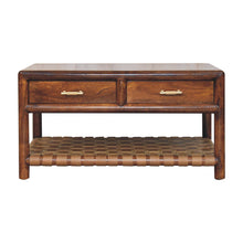 Load image into Gallery viewer, Regency - Woven Console Table With 2 Drawers - Brown