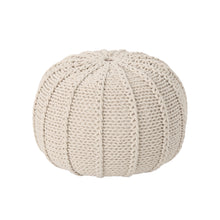 Load image into Gallery viewer, Bordeaux - Knitted Round Pouf Ottoman And Floor Cushion