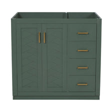 Load image into Gallery viewer, Retro Style Bathroom Vanity, 3 Drawers & Soft Closing Doors