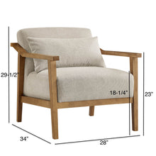 Load image into Gallery viewer, Reagan - Arm Accent Chair With Lumbar Pillow