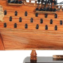 Load image into Gallery viewer, HMS Victory Hand Painted Decorative Boat - Brown
