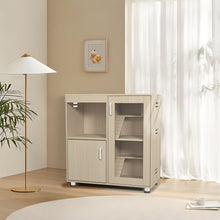 Load image into Gallery viewer, 4 Tier Hamster Cage With Acrylic Windows And Storage Cabinet