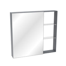 Load image into Gallery viewer, Medicine Cabinet, Wall Mounted Bathroom Mirror With Storage, Adjustable Shelves - Black Brown