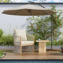 Load image into Gallery viewer, Modern Curved Aluminum Lounge Chair With Stylish Rope Weave Design And Cushioned Comfort For Outdoor