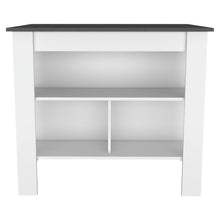 Load image into Gallery viewer, 41" Wood Kitchen Island Set With Storage - Gray / White