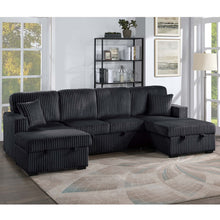 Load image into Gallery viewer, Convertible Sectional With Pull Out Bed