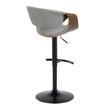 Load image into Gallery viewer, Curvo - Mid Century Modern Adjustable Barstool With Swivel & Rounded T Footrest (Set of 2)
