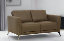 Load image into Gallery viewer, Leather Love Seat - Brown / Black
