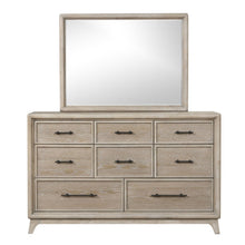 Load image into Gallery viewer, 8 Drawers Dresser With Mirror, Bedroom Furniture - Oak