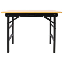 Load image into Gallery viewer, Portable Folding Work Table With Measuring Tape And Angle Finder Steel - Black